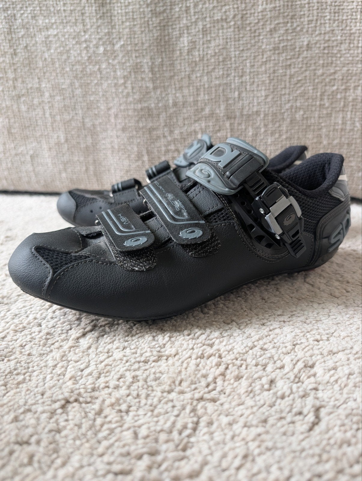 Genius 7 fietsschoenen – maat 43 – zwart/rood, Gebruikt, Heren, Schoenen, Overige maten
