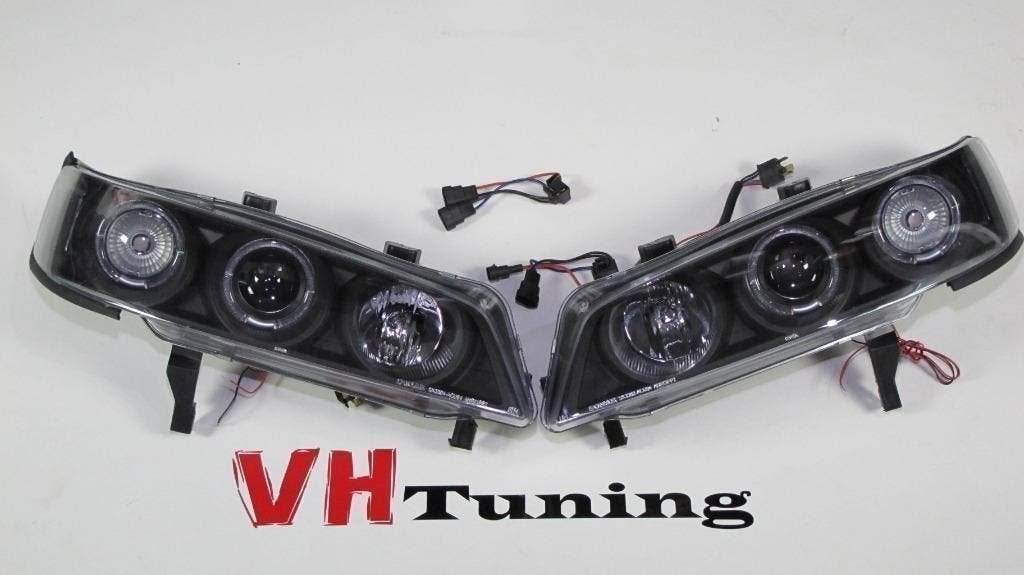 Sonar SK3302-ACD94 BMW E36 Angel eyes koplampen zwart, Auto diversen, Ophalen of Verzenden