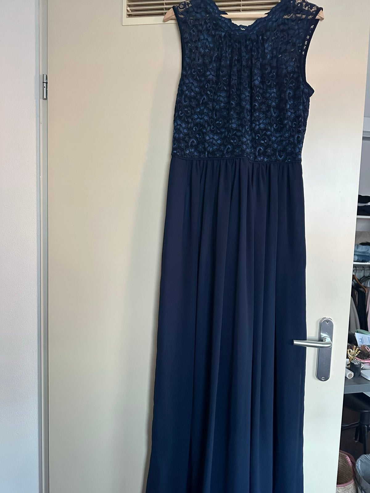Nieuwe Swing Galajurk - Donkerblauw met Kant (Maat 42), Kleding | Dames, Jurken, Ophalen, Blauw, Maat 42/44 (L), Nieuw