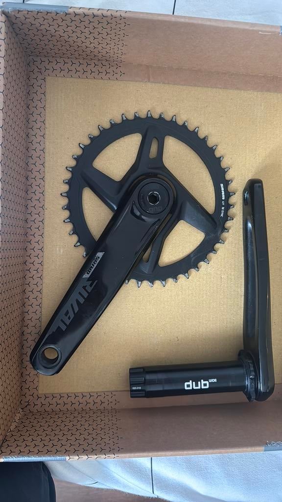 SRAM Rival crankset 172,5mm, Ophalen of Verzenden, Zo goed als nieuw, Crankstel of Pedalen