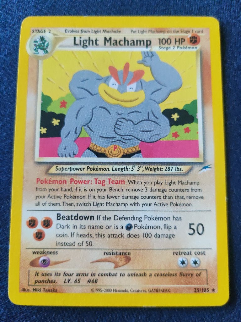Light Machamp - Neo Destiny 25/105 - Mint, Ophalen of Verzenden, Nieuw