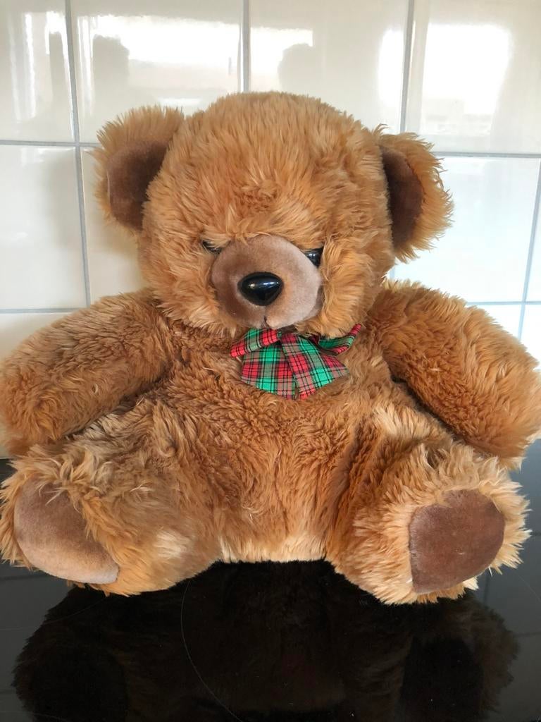 Bruine teddybeer, Verzamelen, Beren en Cherished Teddies, Ophalen of Verzenden, Zo goed als nieuw, Overige merken