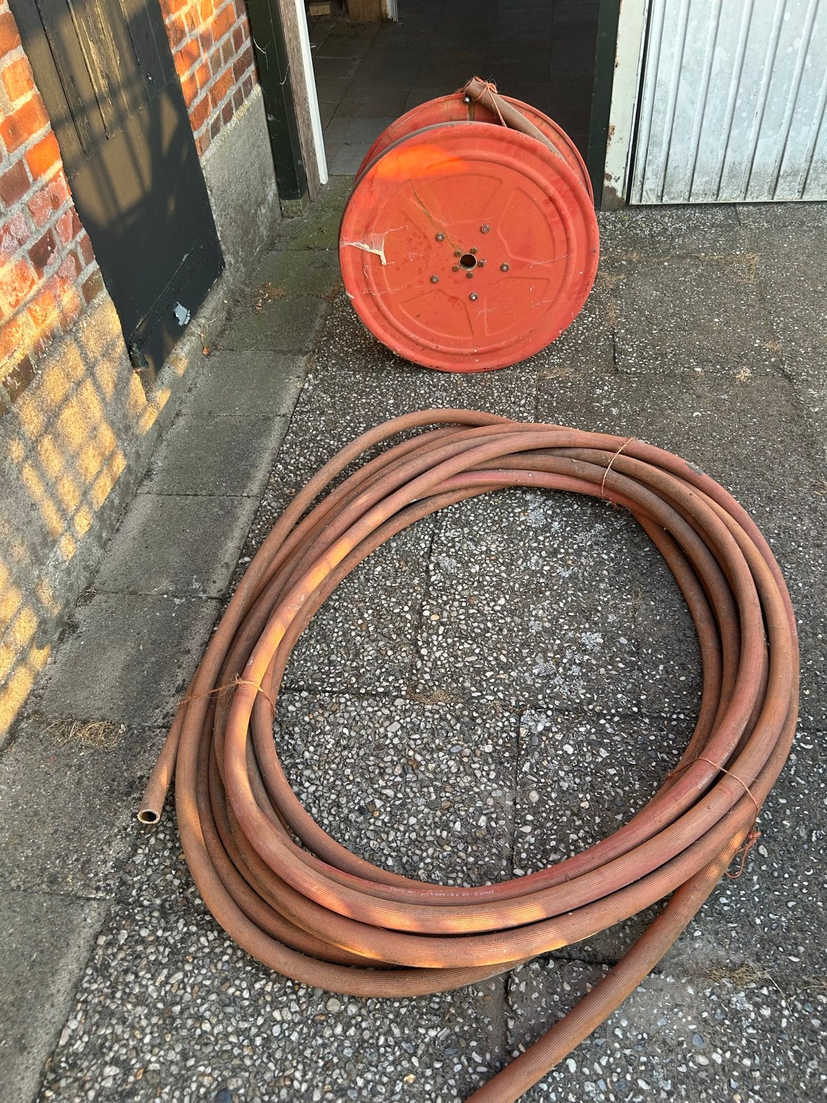 Brandslang zonder koppelingen, Ophalen, Gebruikt