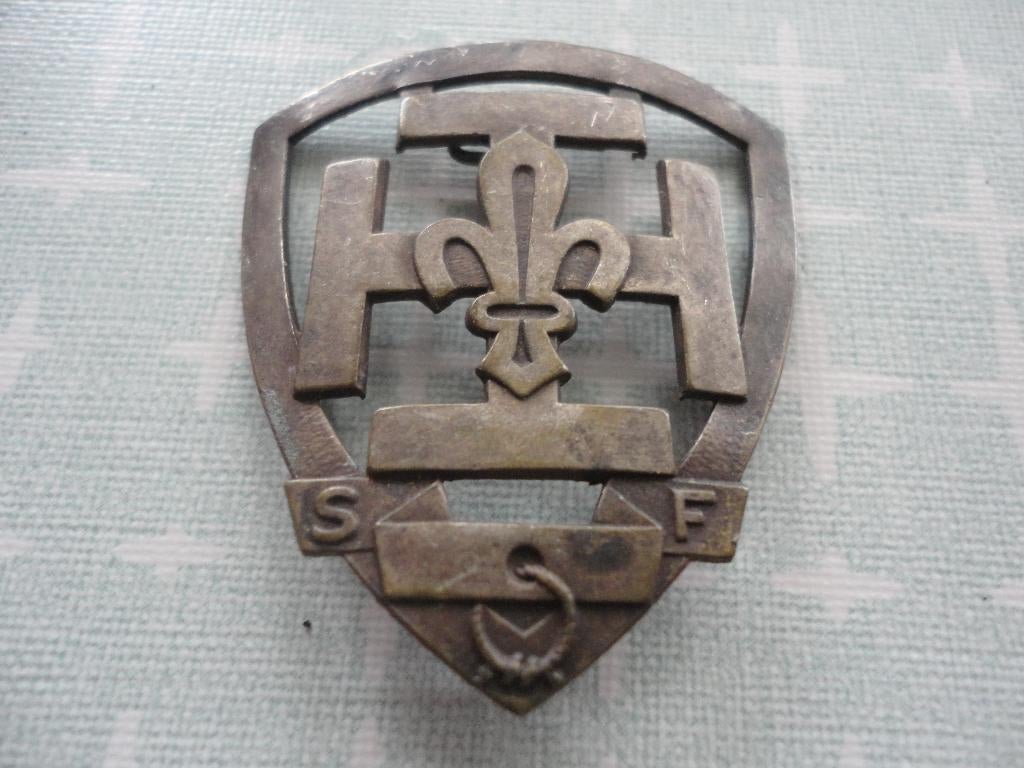 Franse badge, Scouts de France (jaren 40), Verzenden, Gebruikt, Embleem, Speld of Insigne