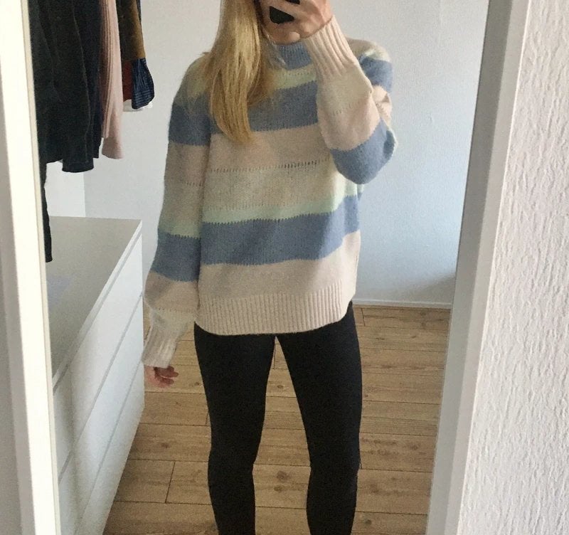 Samsøe Samsøe korey crew neck trui mt XS wol, Beige, Ophalen of Verzenden, Zo goed als nieuw, Samsoe Samsoe