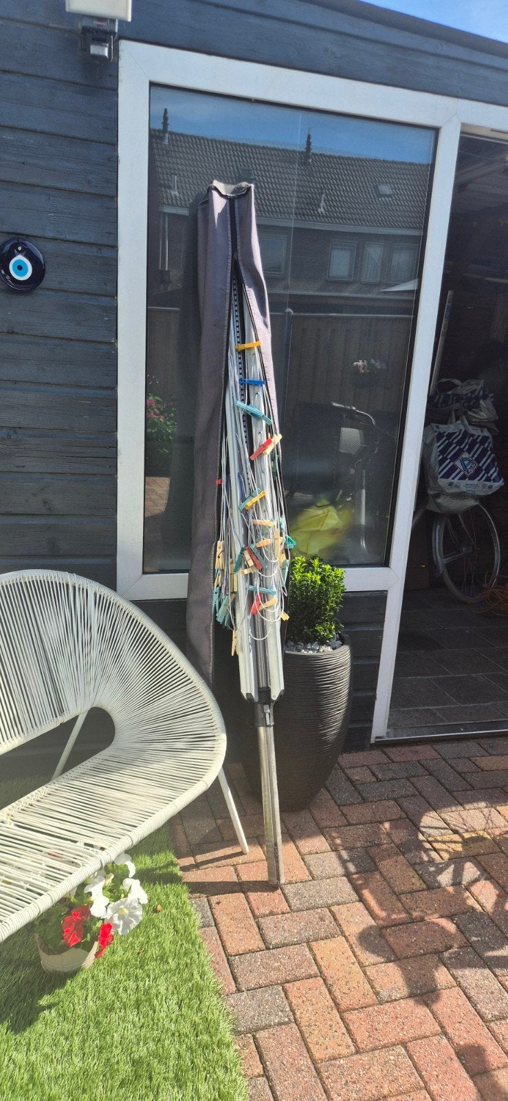 DROOGMOLEN BRABANTIA MET HOES, Tuin en Terras, Droogmolens en Wasrekken, Ophalen of Verzenden, Gebruikt, Droogmolen