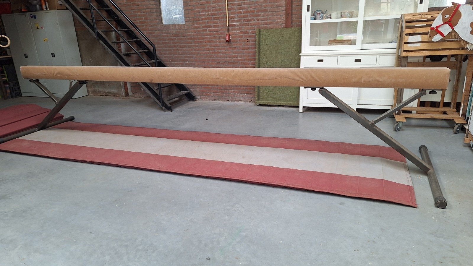 Janssen en fritsen Turnbalk - Professionele evenwichtsbalk, Maat 36 t/m 42, Ophalen, Gebruikt, Materiaal