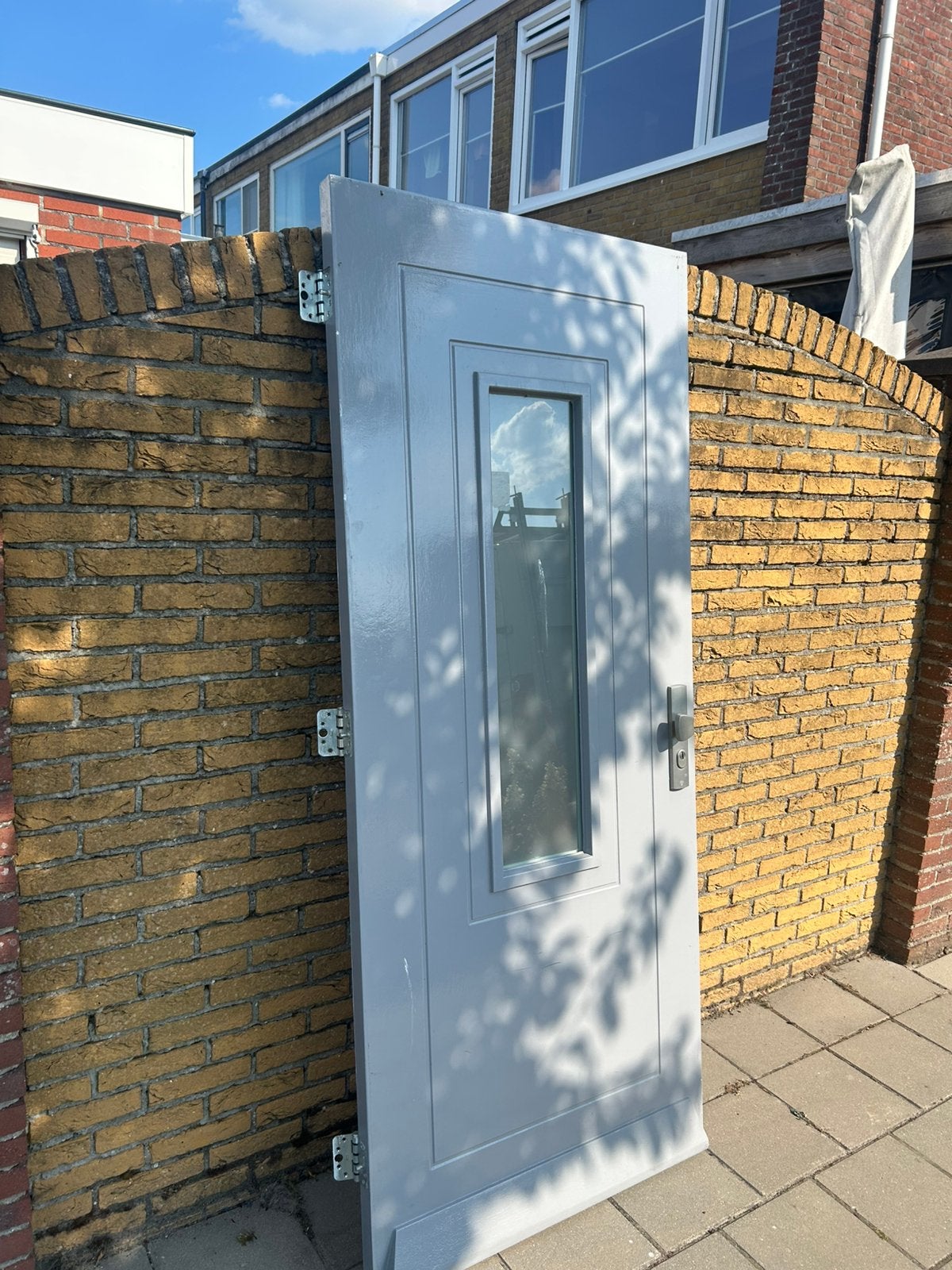 Hele mooie voordeur 875 x2070 er kan zo een stukje af, Ophalen, Zo goed als nieuw, Buitendeur, 200 tot 215 cm