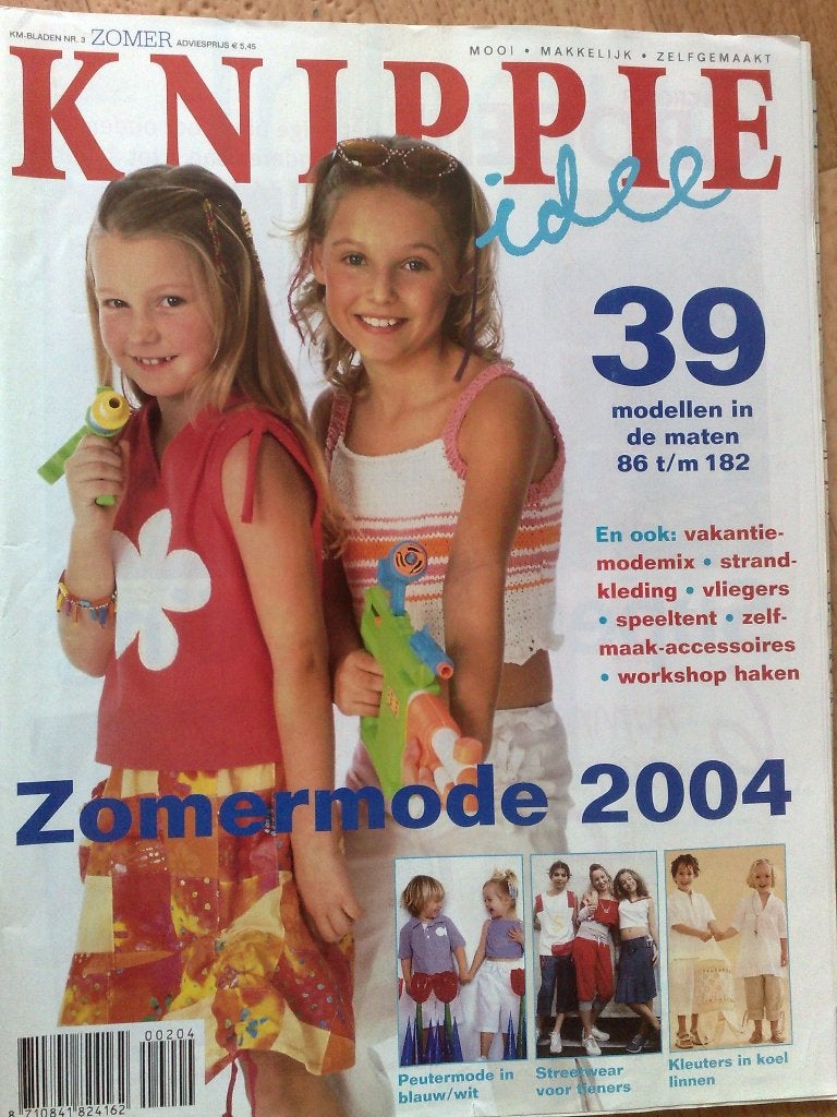 Knippie leuke patronen zomer 2004 , maten 86 t/m 182, Verzenden, Zo goed als nieuw, Kind, Knippie
