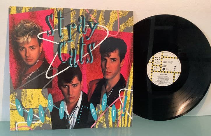 Stray Cats ‎– Blast Off lp 1989 Rockabilly, LP, Originele persing, Ophalen of Verzenden, Zo goed als nieuw