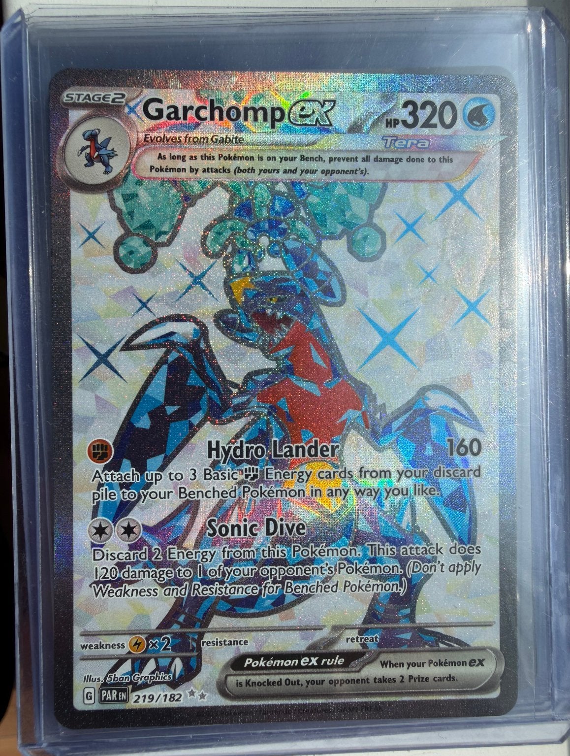 Garchomp Ex #219 Gem Mint, Ophalen of Verzenden, Zo goed als nieuw, Losse kaart