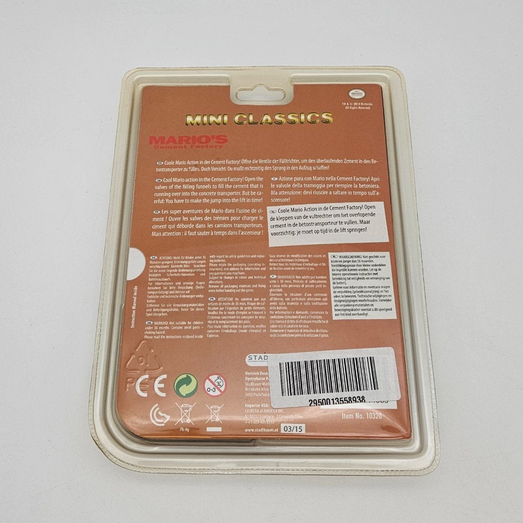 Nintendo Mario's Cement Factory Key Chain Nieuw in Doos, Nintendo, Gebruikt, Support@nintendo.com, 11-1 Hokotate-cho, Kamitoba, Minami-ku
Kyoto 601-8501
Japan