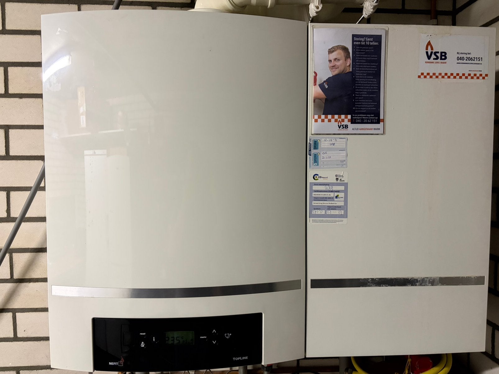 Nefit topline aquapower - cw6 met boiler, Doe-het-zelf en Verbouw, Ophalen, 30 tot 80 cm, Gebruikt, Hoog rendement (Hr)