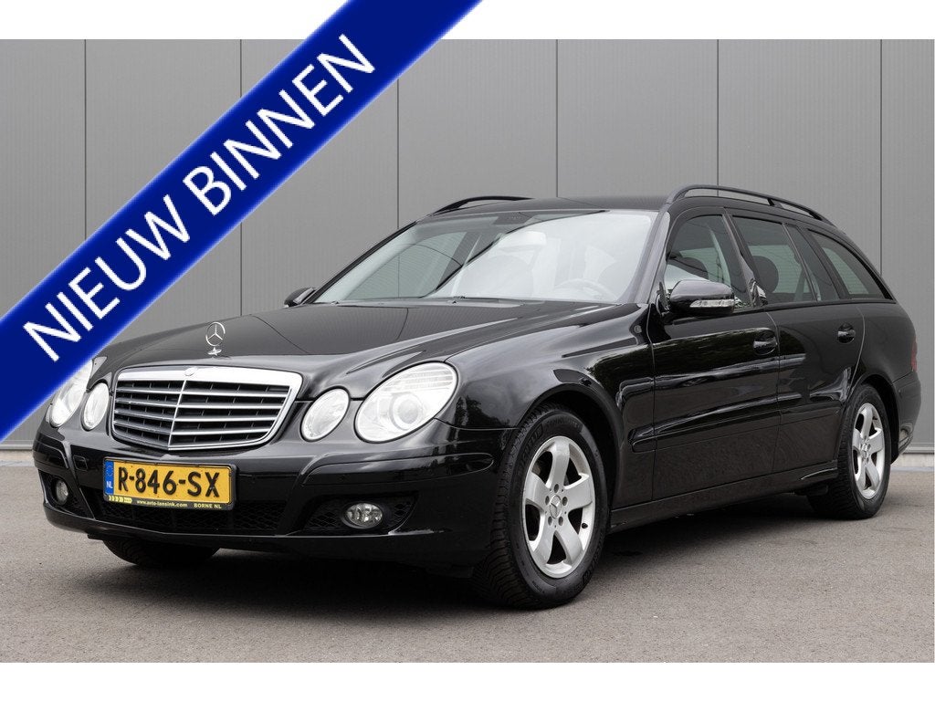 Mercedes-Benz E-Klasse Estate 200 K | NAVI | CRUISE | STOELV, Auto's, Mercedes-Benz, Automaat, Gebruikt, Zwart, 4 cilinders