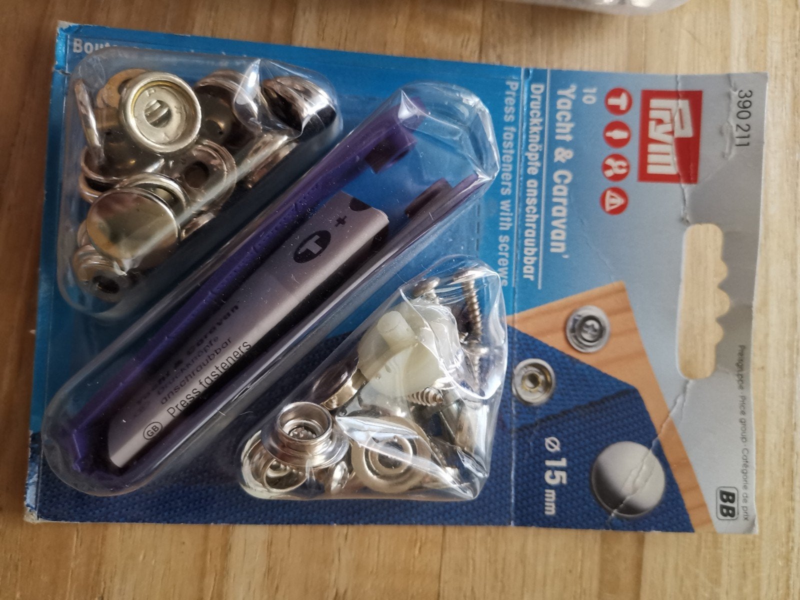 Prym drukknopen voor yacht & caravan 15mm, Ophalen of Verzenden, Nieuw