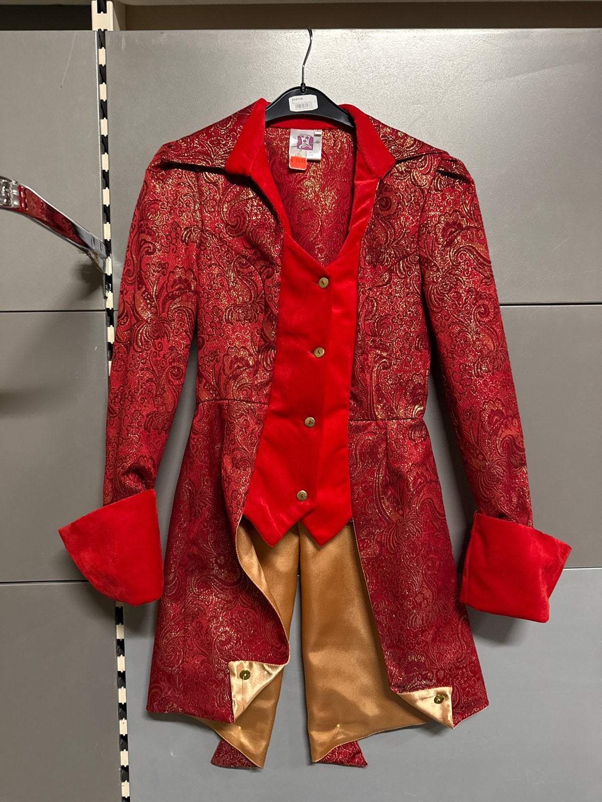 Rood Barok Kostuum Jasje - Carnaval/Themafeest, Carnaval, Nieuw, Ophalen of Verzenden, Kleding