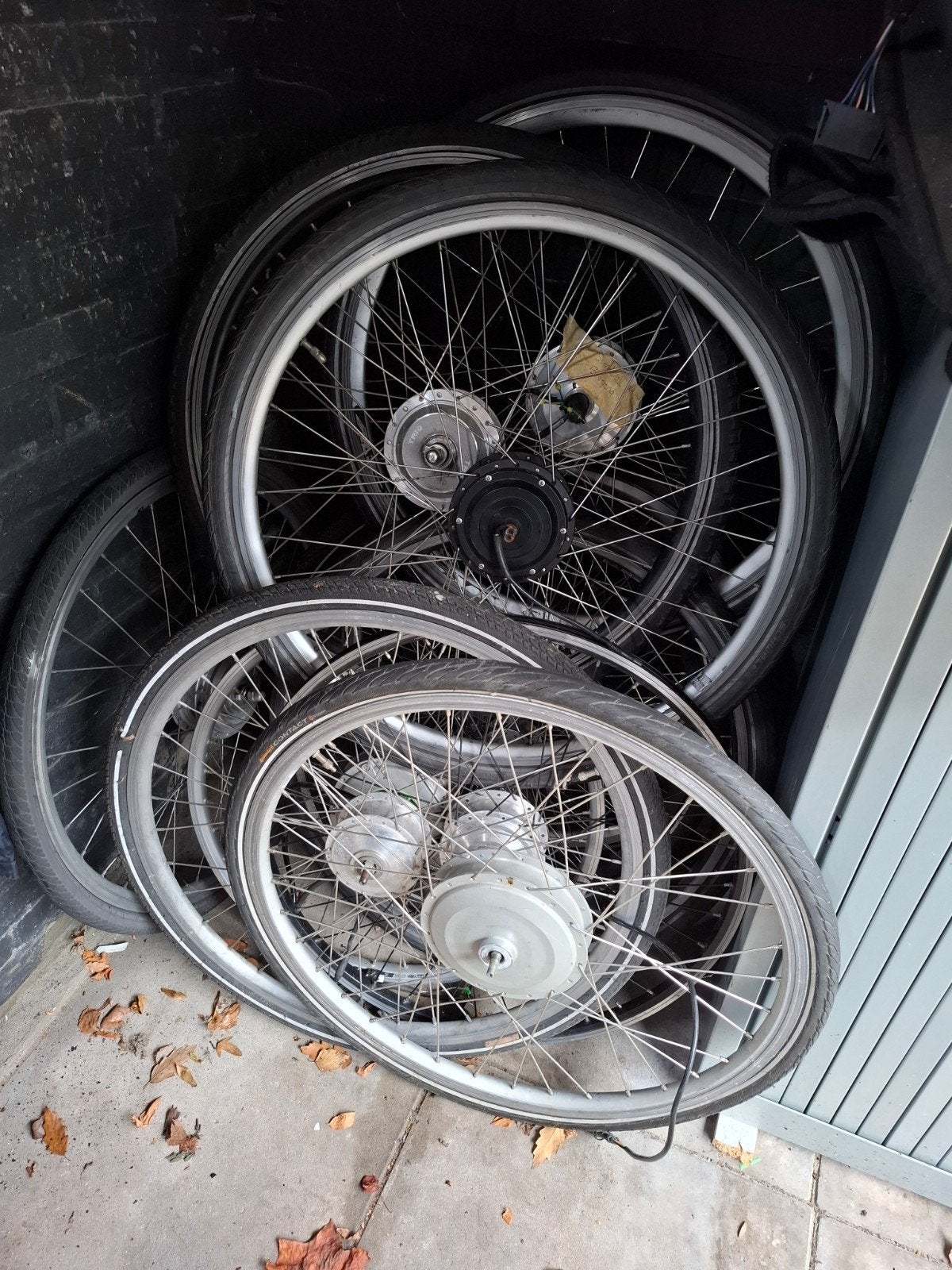 Diverse elektrische fietswielen met motor, Gebruikt, Ophalen of Verzenden, Aluminium, Elektrische fiets