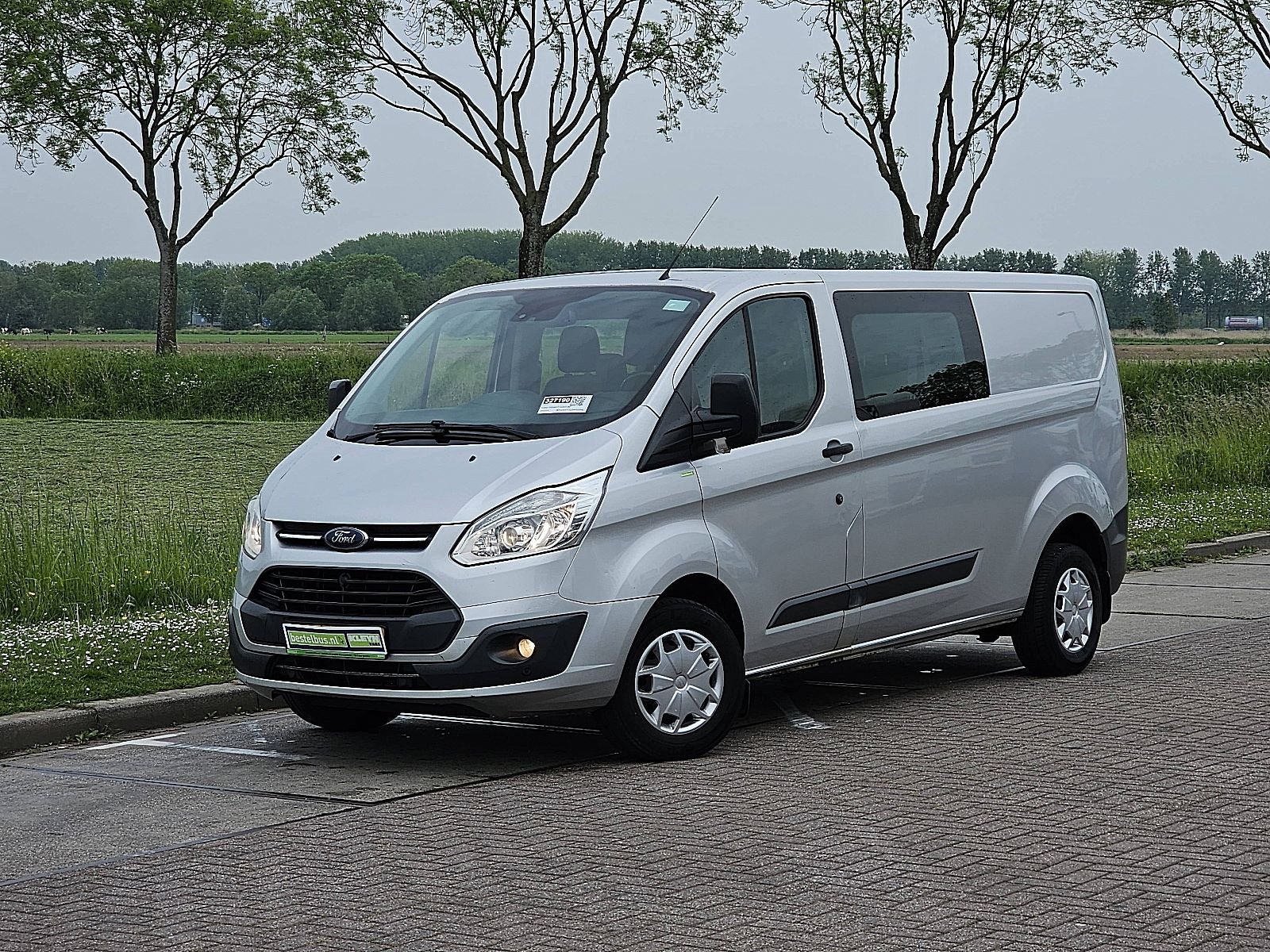 FORD TRANSIT CUSTOM dubbel cabine euro6, Gebruikt, Euro 6, Bedrijf, 6 stoelen