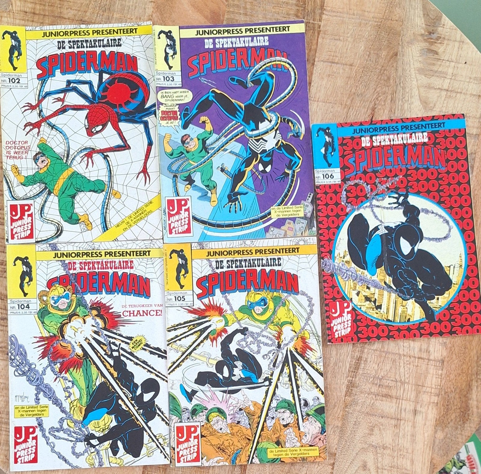De Spektakulaire Spider-Man Juniorpress (5 stripboeken), Ophalen of Verzenden