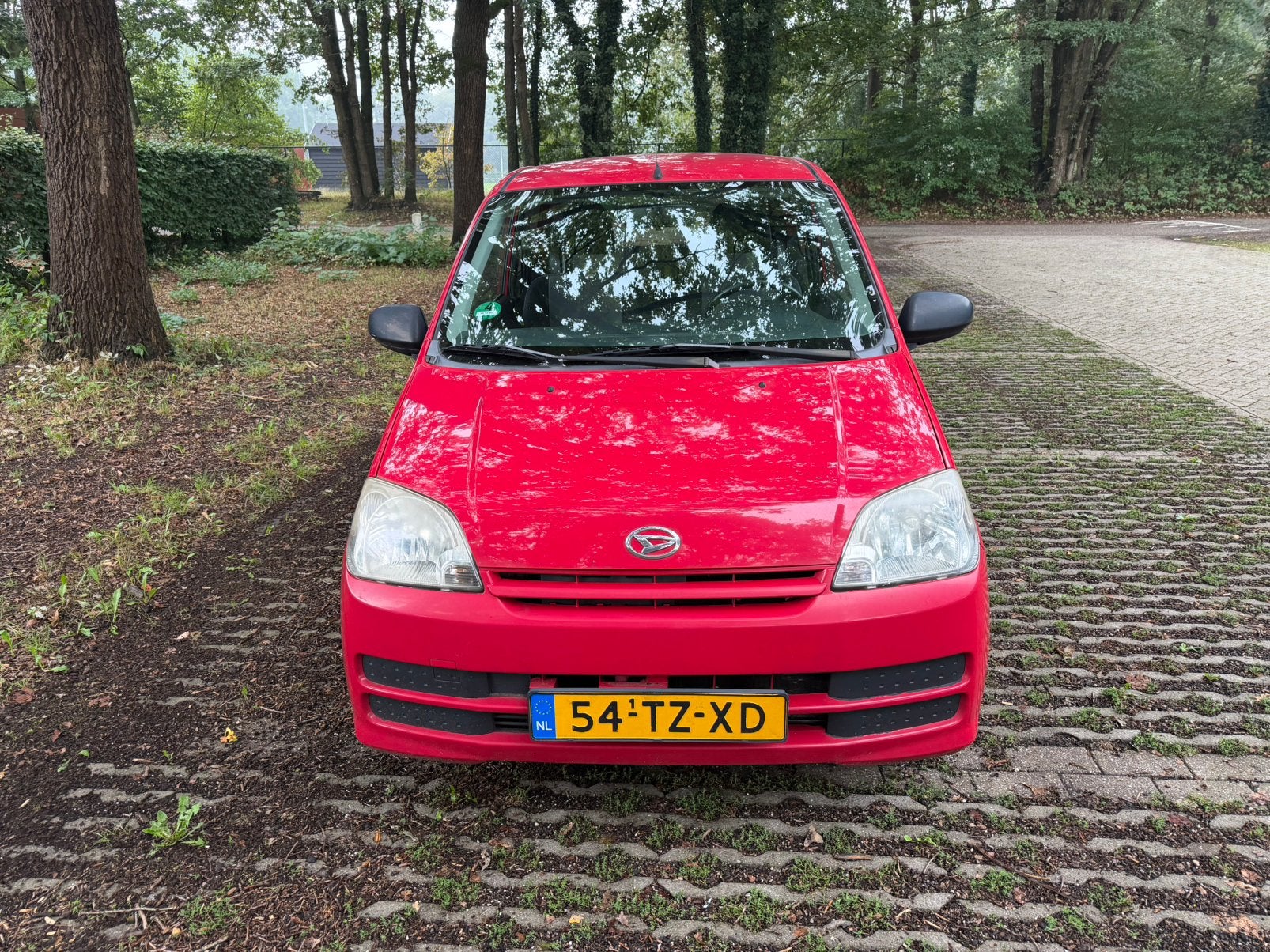 Daihatsu Cuore 1.0 Osaka 3D 2007 Rood, Auto's, Voorwielaandrijving, Stof, 600 kg, Cuore