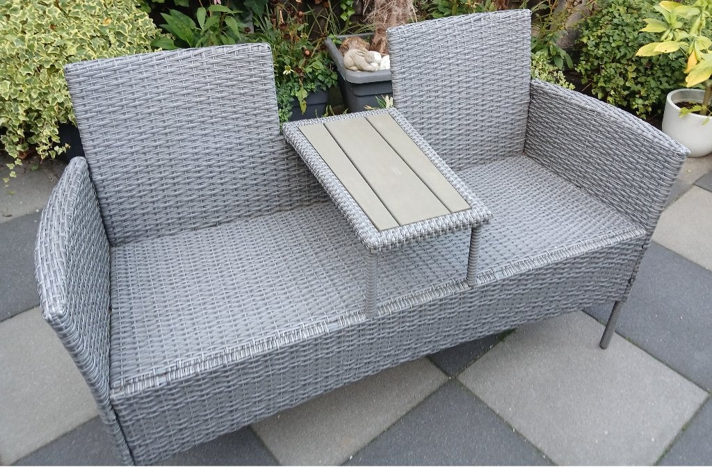 Tuinbank (tet a tet), Tuin en Terras, Ophalen, Gebruikt, Textileen