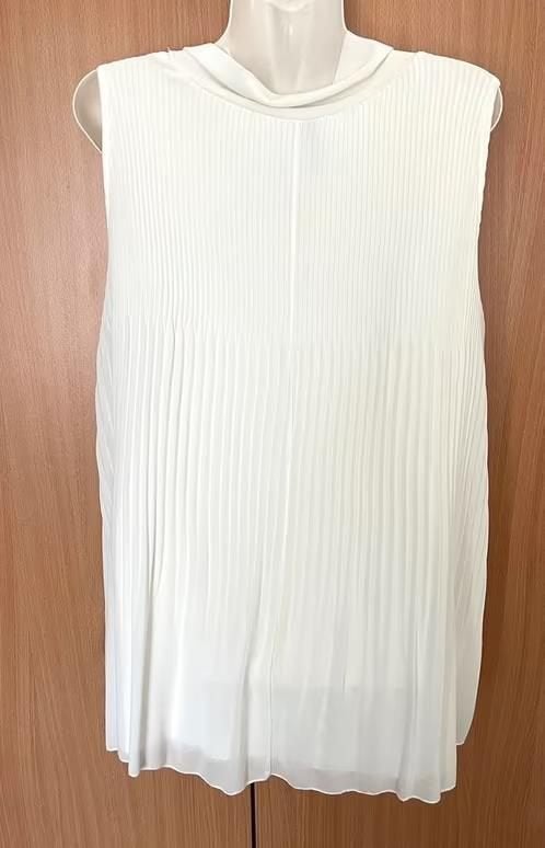 Paprika plissé top maat 46/48[vj], Wit, Maat 46/48 (XL) of groter, Nieuw, Ophalen of Verzenden
