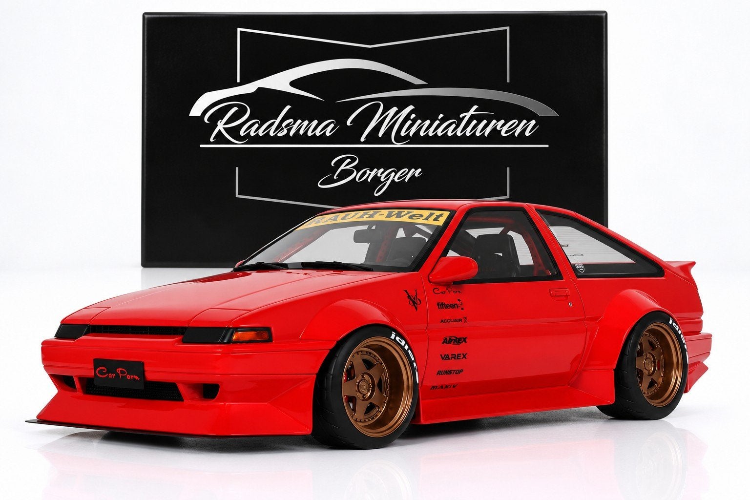 Toyota AE86 Sprinter trueno Widebody - Rosso 1:18 Ottomobile, OttOMobile, Auto, Nieuw
