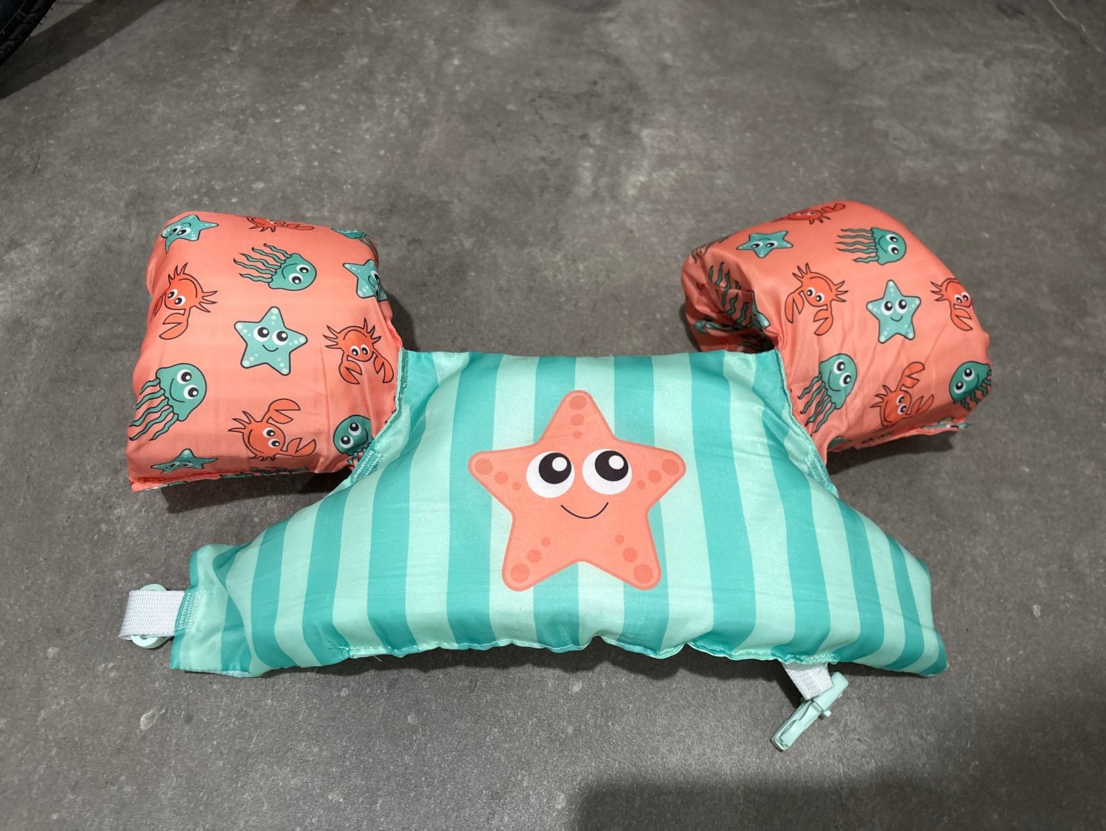 Zwembandjes/zwemvestje met zeedierenprint, Ophalen of Verzenden, Zo goed als nieuw