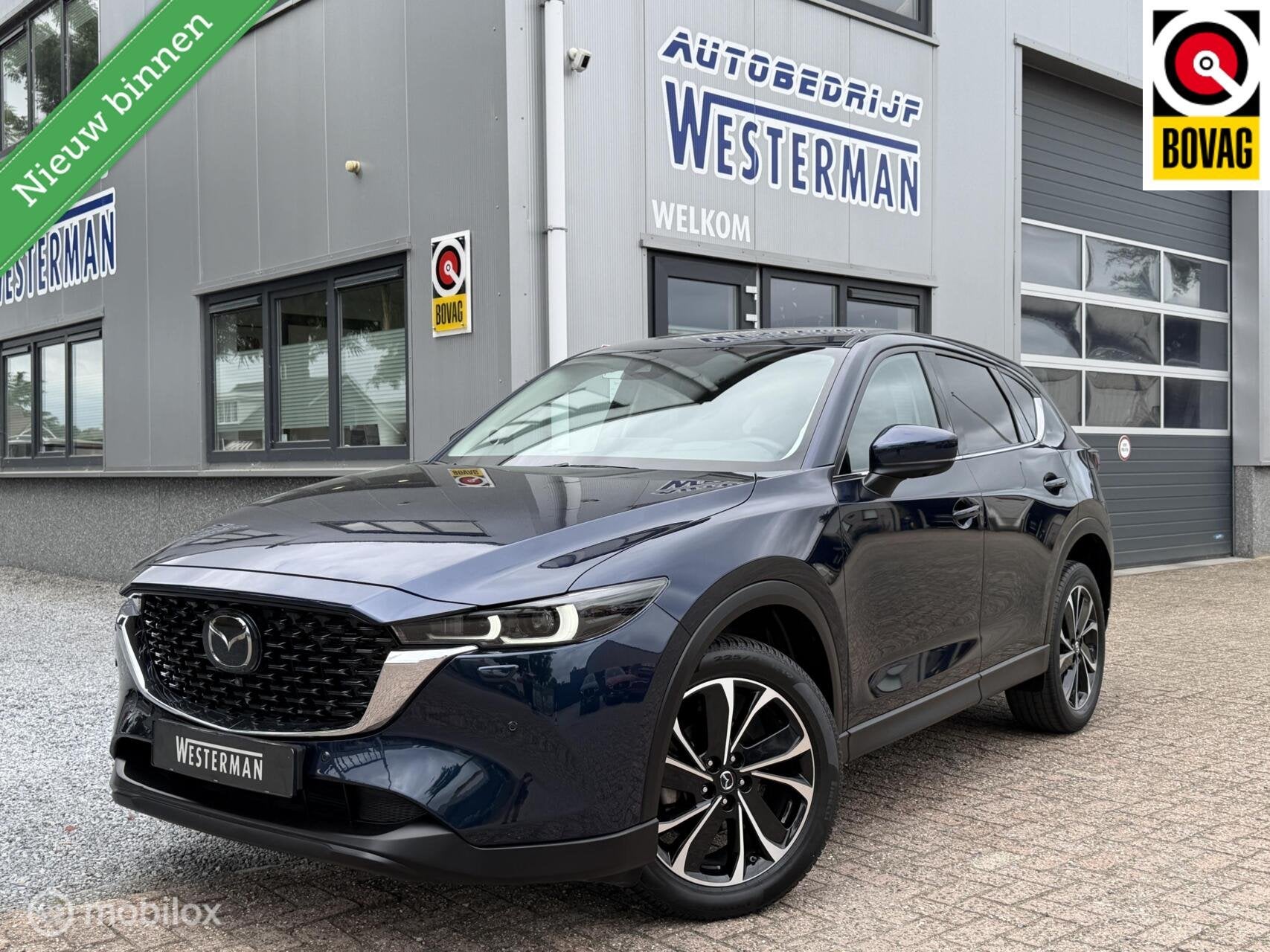 Mazda CX-5 2.0 e-SkyActiv-G M Hybrid 165 AWD Acc Clima Bose, Auto's, Stof, Gebruikt, Zwart, 4 cilinders