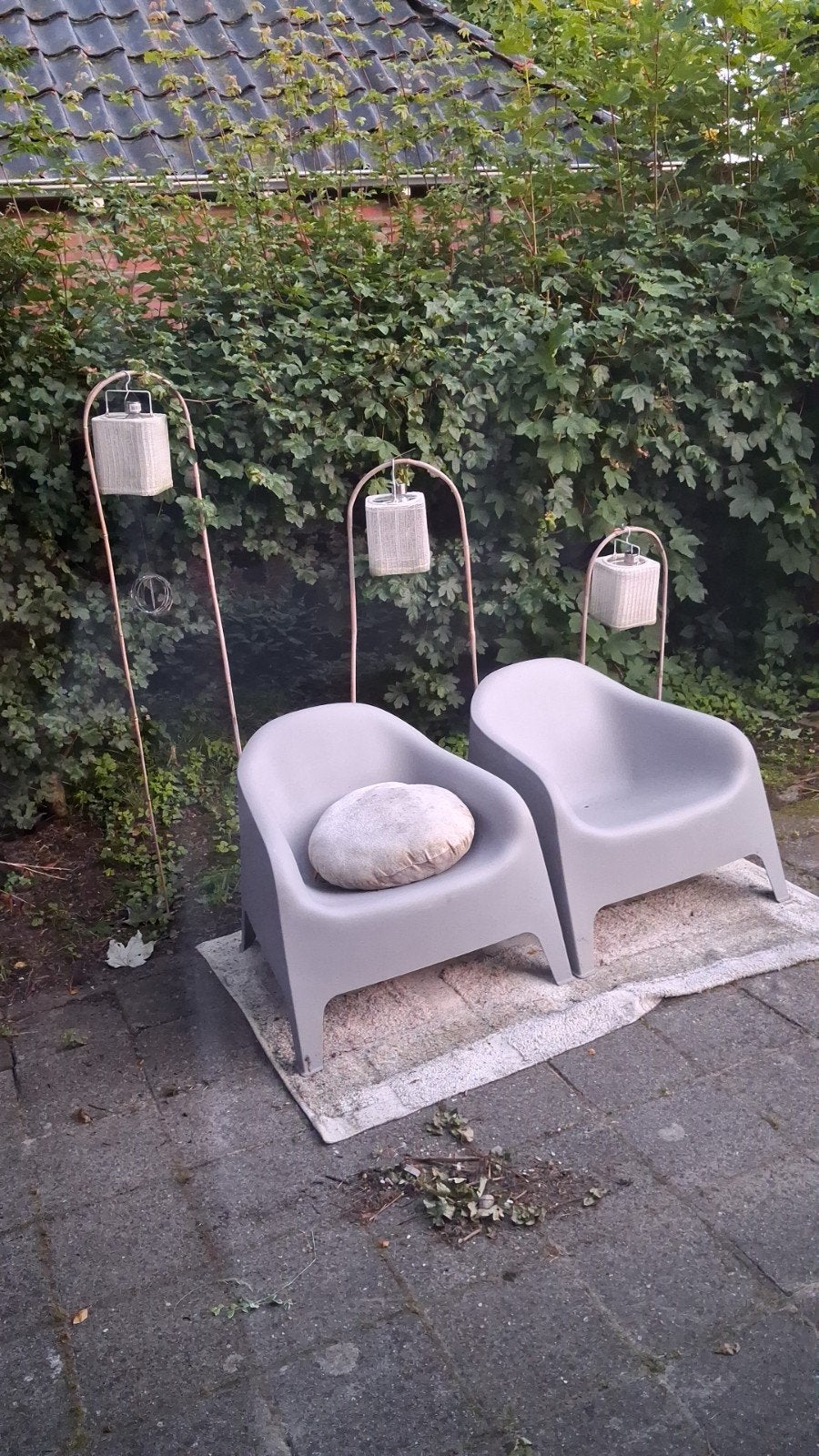 Twee Skabo tuinstoelen in goede gebruikte staat, Ophalen, Gebruikt, Kunststof