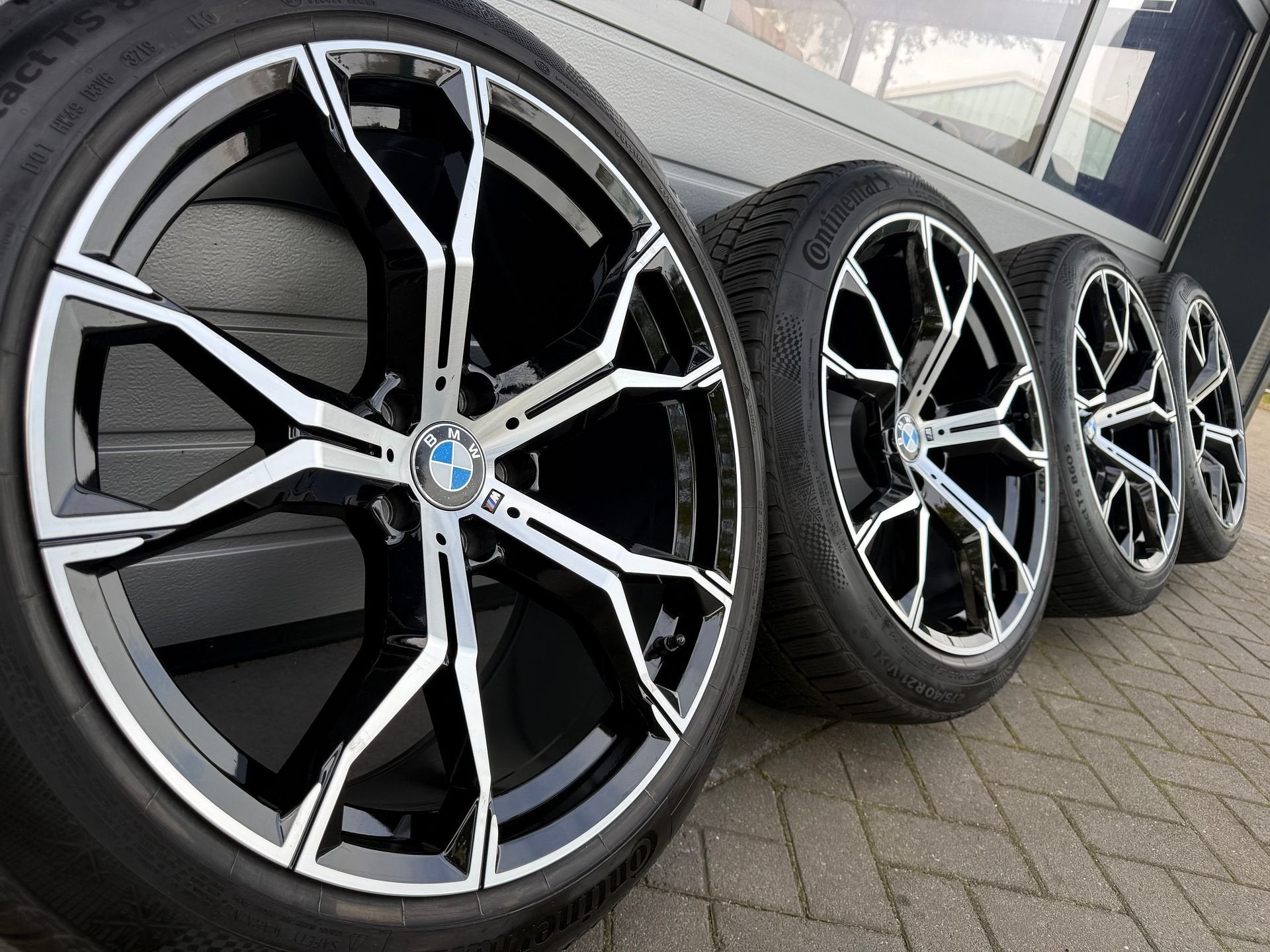 21 " BMW X5 E70 F15 E71 X6 F16 breedset velgen winterbanden, -, 275 mm, -, Banden en Velgen