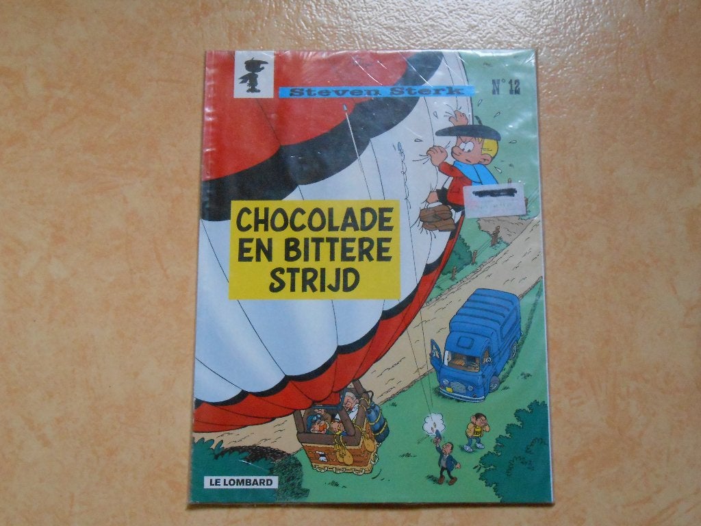 Steven sterk 12 Chocolade en bittere strijd 2002 1 ste druk., Boeken, Peyo, Eén stripboek, Nieuw, Ophalen of Verzenden