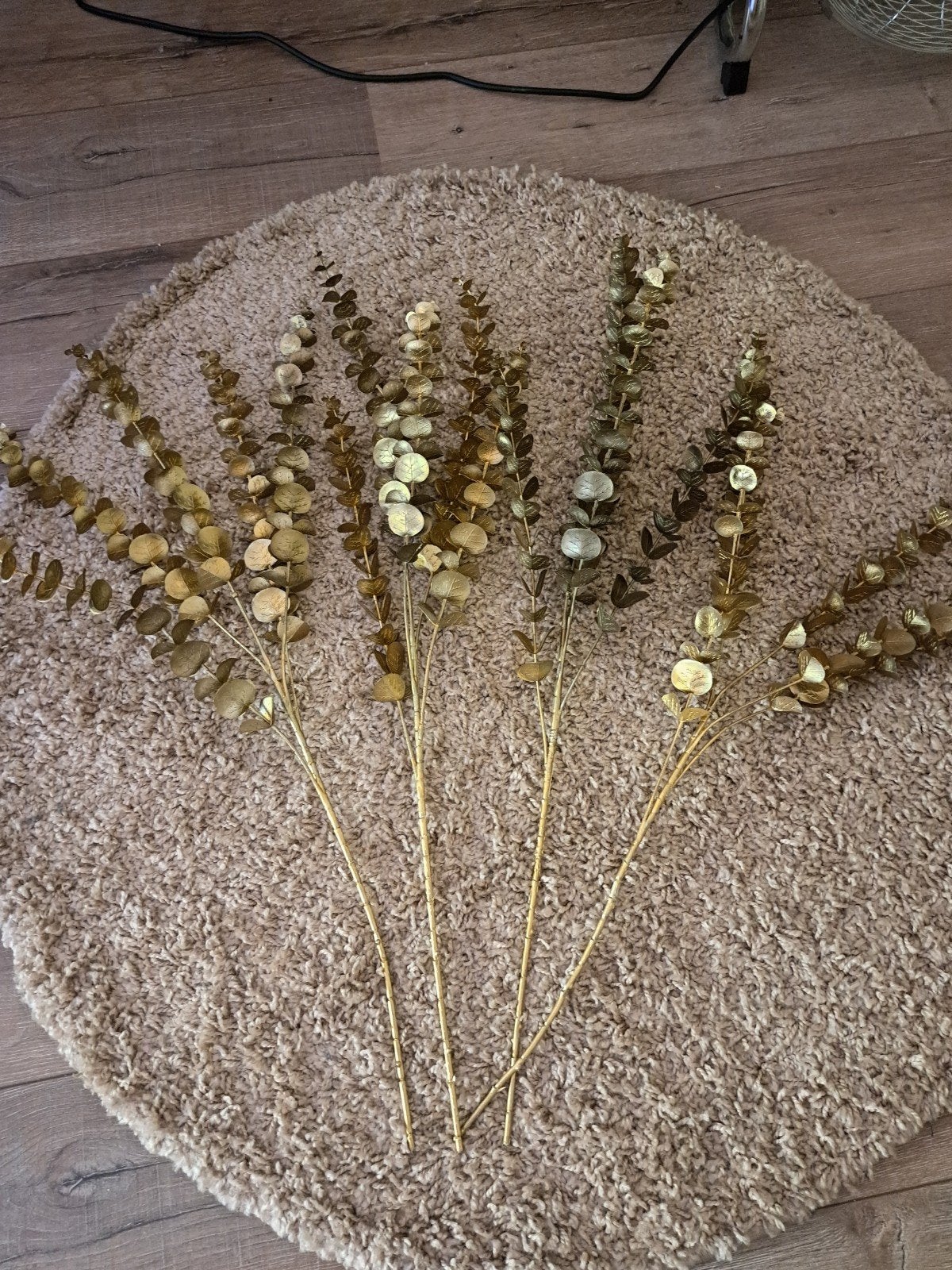 Gouden Eucalyptus Takken - Decoratieve Kunstbloemen, Ophalen, Gebruikt