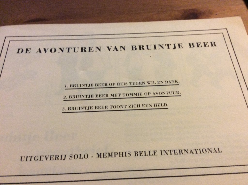 De avonturen van Bruintje Beer. deel 12. tekststrip, 2001, Eén stripboek, Ophalen of Verzenden, Gelezen