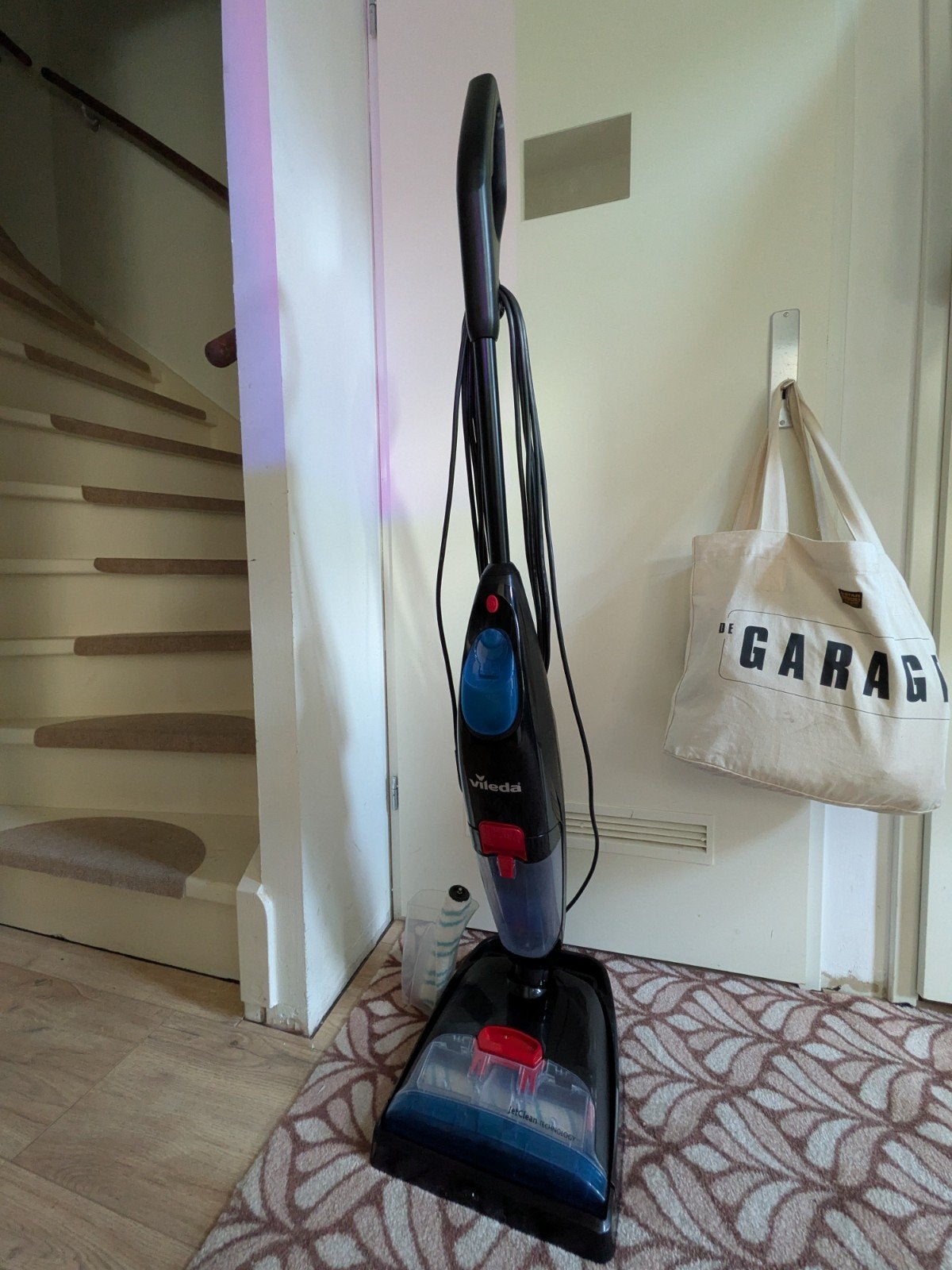 Vileda JetClean 3-in-1 Stofzuiger, Dweilen & Drogen, Ophalen, Overige merken, Gebruikt, Dweilfunctie