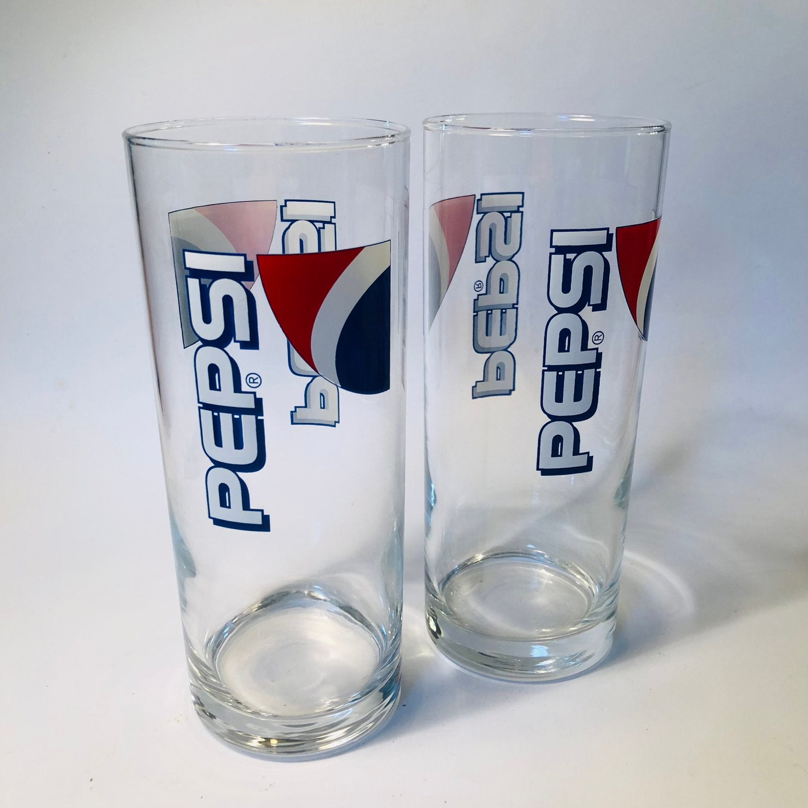 Twee grote Pepsi colaglazen, Ophalen of Verzenden, Zo goed als nieuw, Overige typen