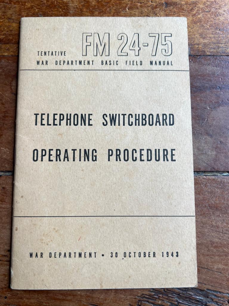 WO2 Amerikaans voorschrift telefooncentrale veldtelefoon '43, Verzamelen, Militaria | Tweede Wereldoorlog, Amerika, Ophalen of Verzenden