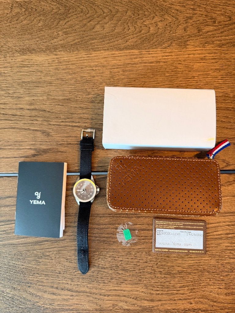 Yema Flygraf Pilot M1 Automatic – 39mm – 300m – saffierglas, Overige merken, Staal, Verzenden, Polshorloge
