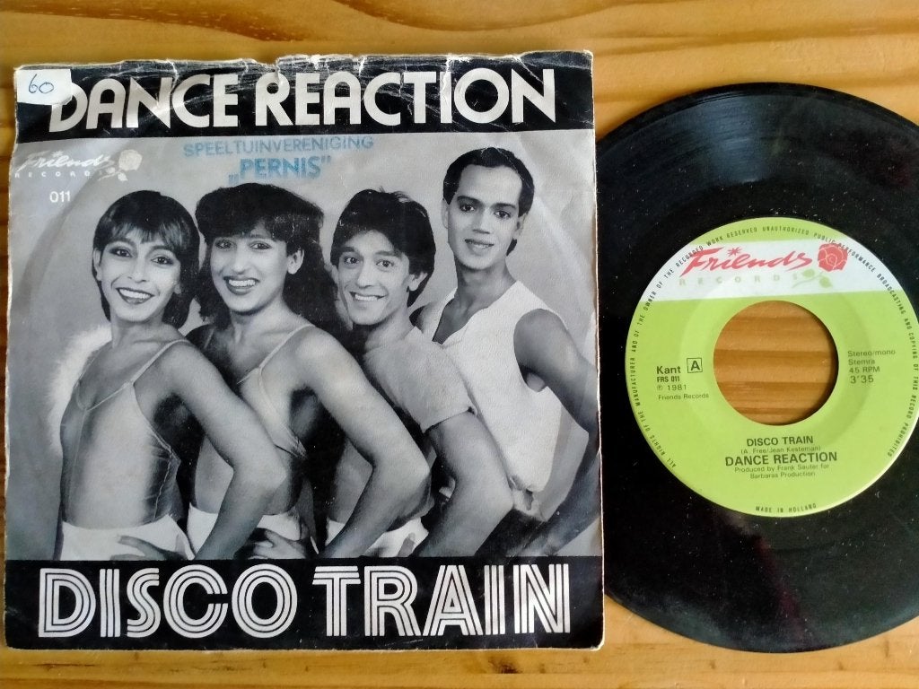 Single   -   Dance Reaction   -   Disco Train   -   1981, Pop, 7 inch, Ophalen of Verzenden, Zo goed als nieuw