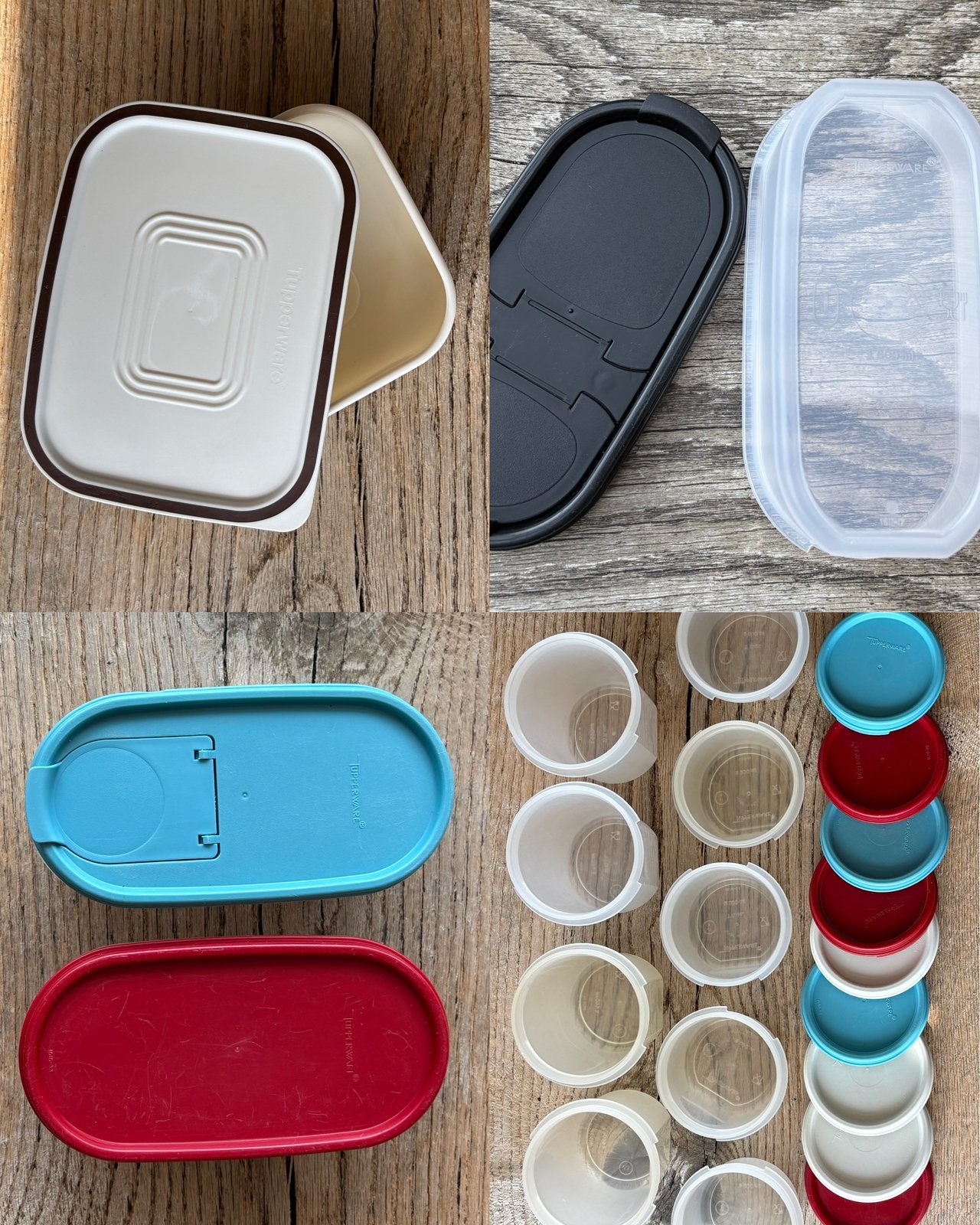 Tupperware diverse voorraadbakjes, 200, 440 en 500 ml, Ophalen of Verzenden, Gebruikt, Bewaardoos, Met deksel