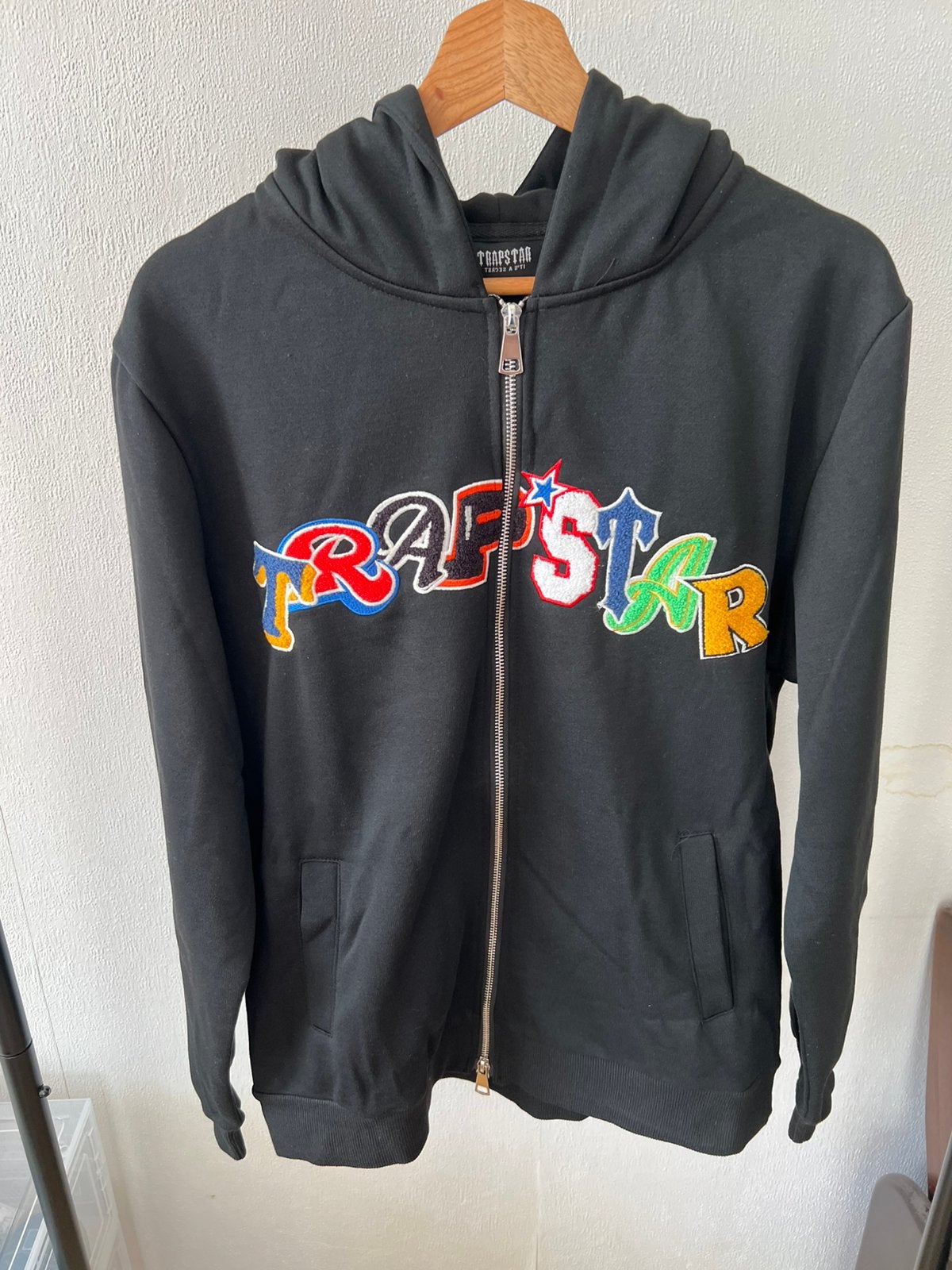 Trapstar wild card zipup hoodie, Ophalen of Verzenden, Zo goed als nieuw, Zwart
