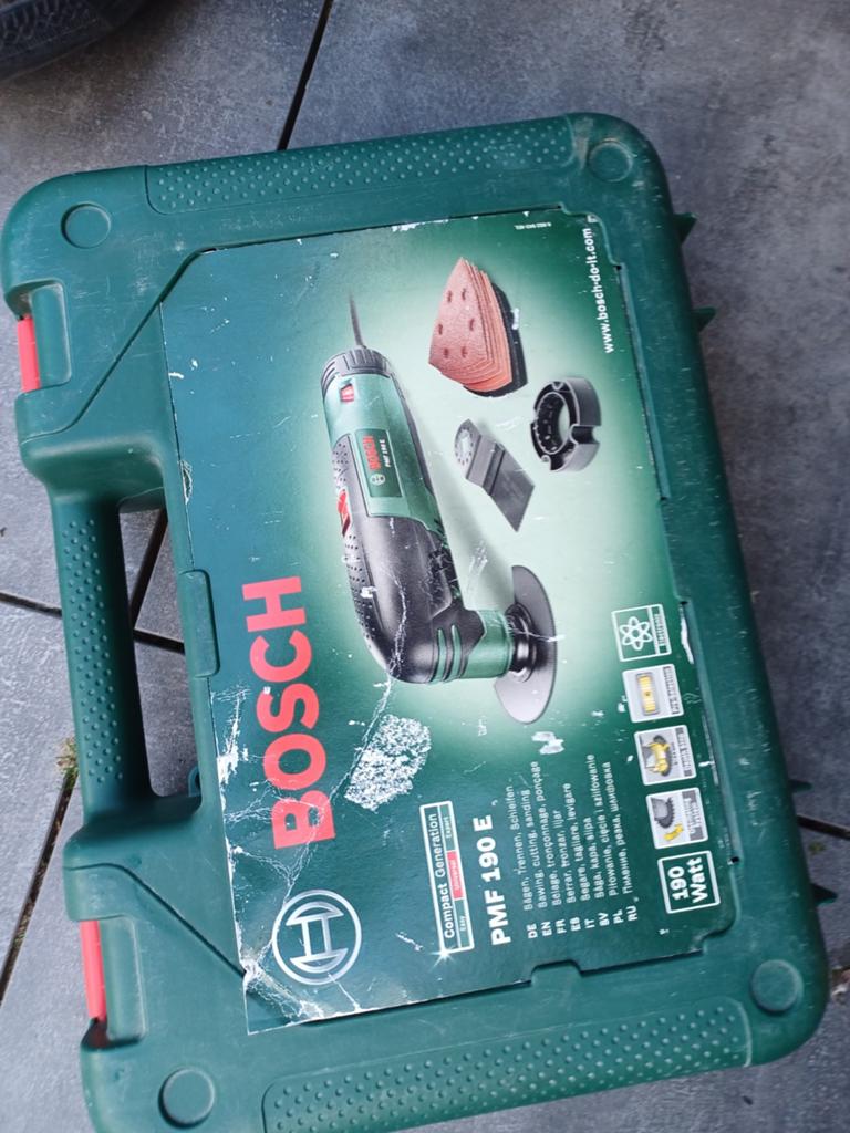 Bosch PMF 190 E Multitool in koffer, Ophalen, Gebruikt, Minder dan 600 watt, Overige typen