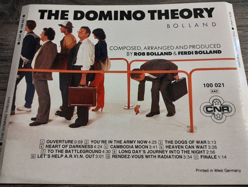 Bolland - The Domino Theory [1998], Cd's en Dvd's, Ophalen of Verzenden, Zo goed als nieuw, New wave