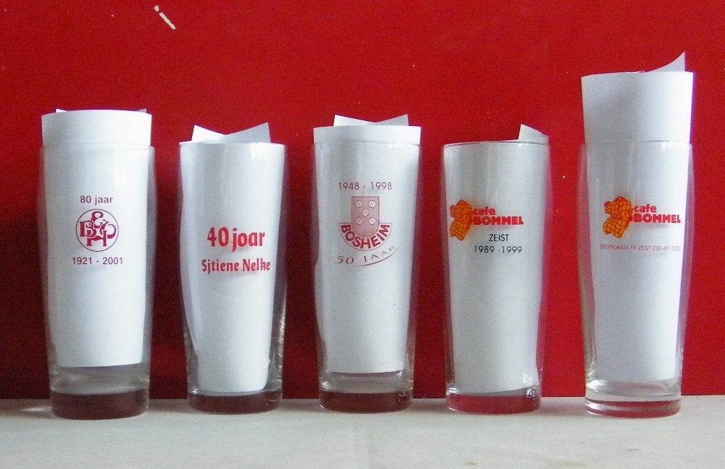 Amstel Bier Glazen -4-, Verzamelen, Biermerken, Ophalen, Zo goed als nieuw, Glas of Glazen, Amstel