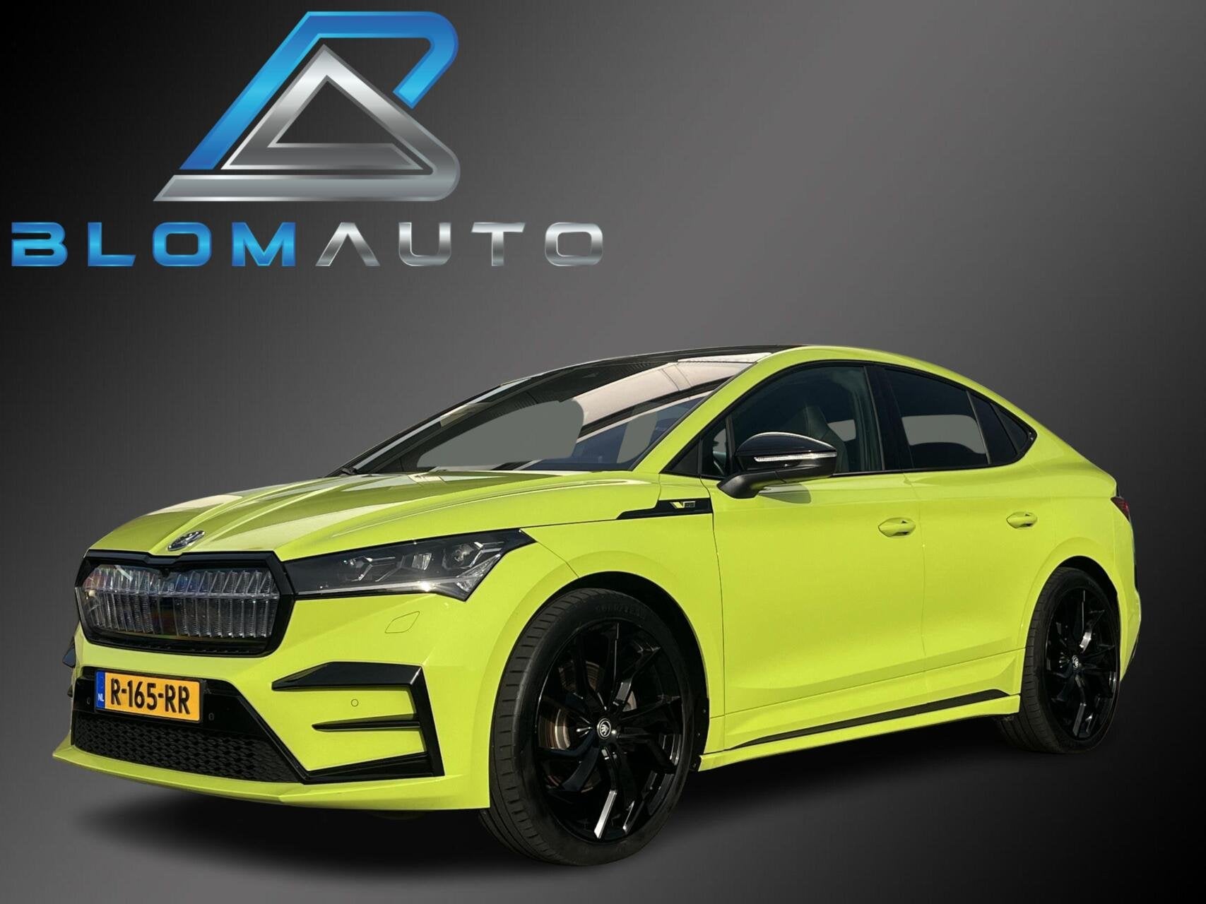 Skoda Enyaq Coupé iV 80 RS 300PK 4X4 PANO+MEMORY+SOH92%+ACC, Auto's, Automaat, Gebruikt, Zwart, 82 kWh