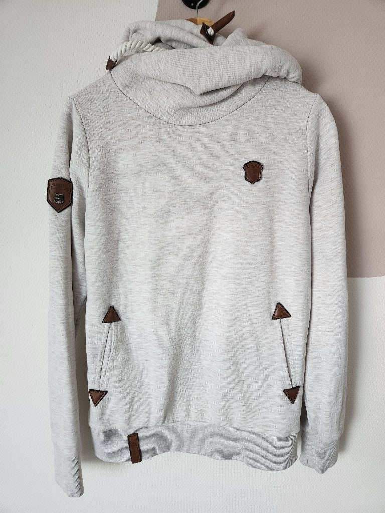 Naketano gemeelerd grijze trui/hoodie - XL, Maat 46/48 (XL) of groter, Ophalen of Verzenden, Zo goed als nieuw, Grijs
