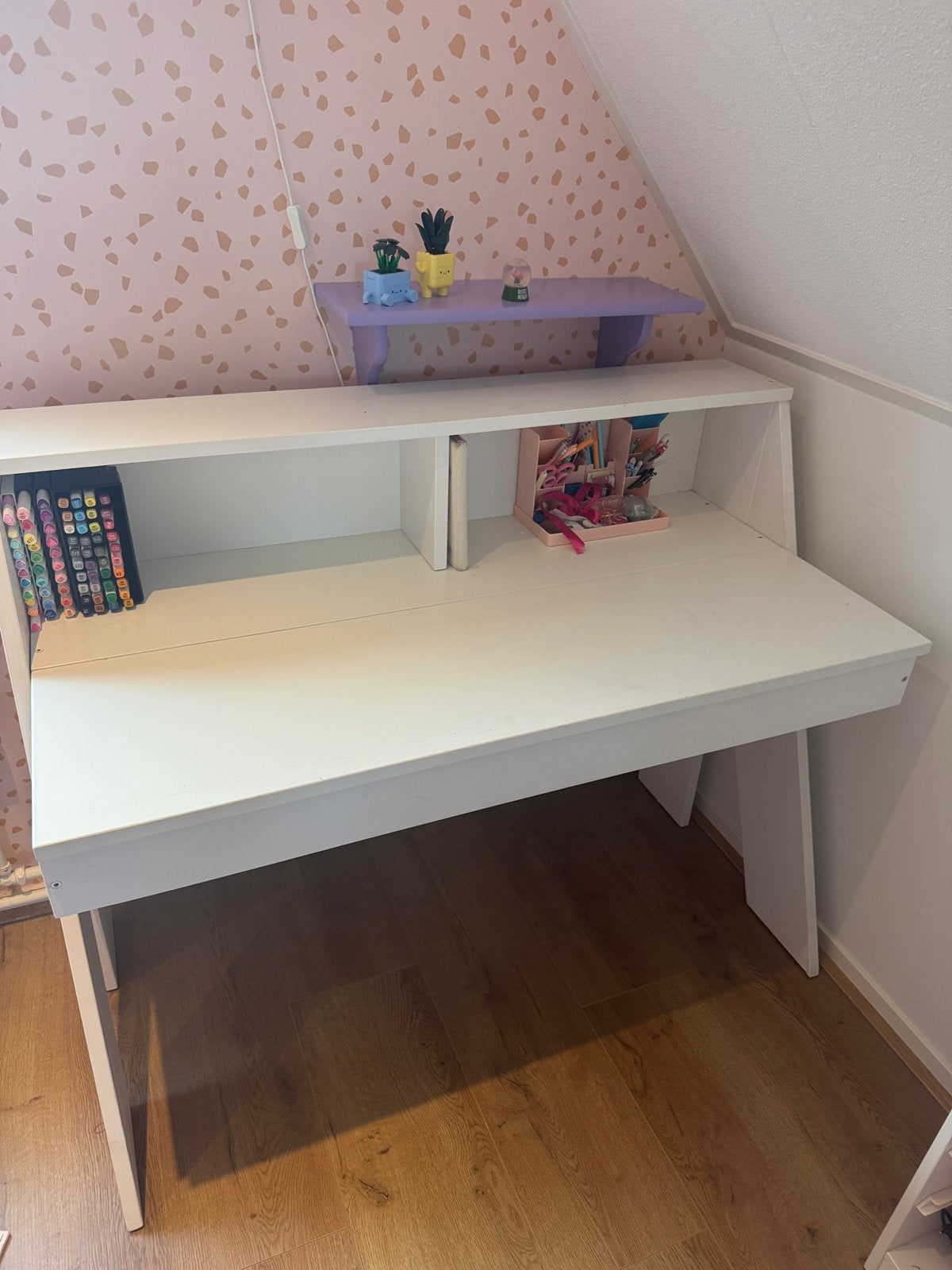 Bureau van Rockwood. wit met klep 120x60, Ophalen, Gebruikt, 120 cm, Kinderbureau