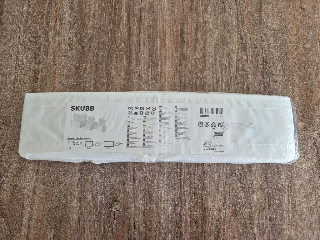 opberg boxen SKUBB Ikea - wit - nieuw in verpakking, Ophalen of Verzenden, Nieuw