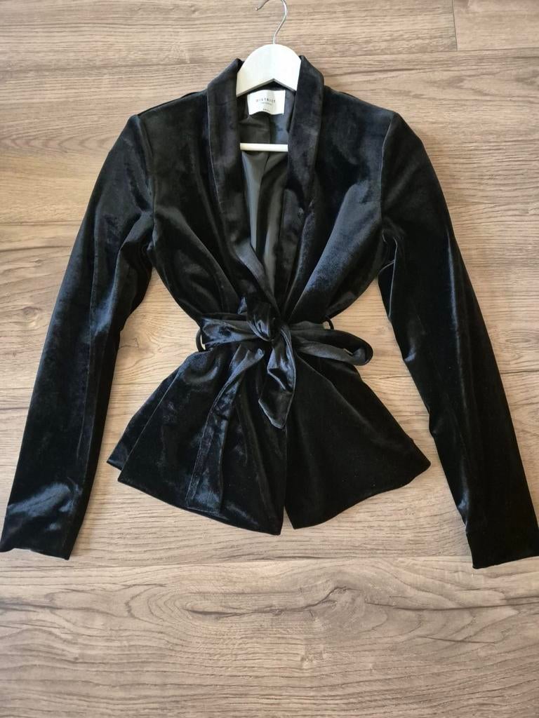 Zwarte velvet/velours blazer van The Sting, Kleding | Dames, The Sting, Zwart, Nieuw, Ophalen of Verzenden