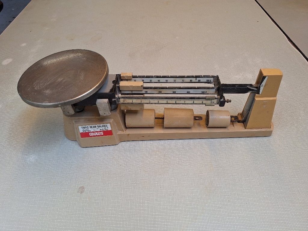 Balans Ohaus, Ophalen, Gebruikt